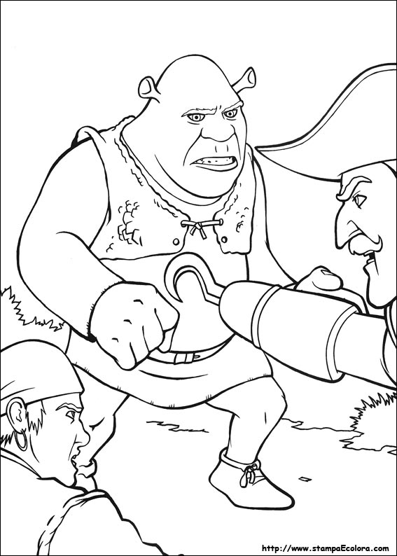 Disegni Shrek terzo